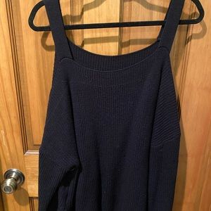 Black Knit Sleeveless Sweater